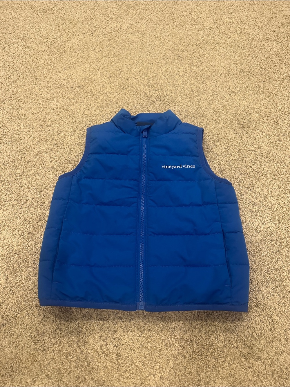 Vineyard Vines Toddler Blue Quilted Puffer Vest 3T